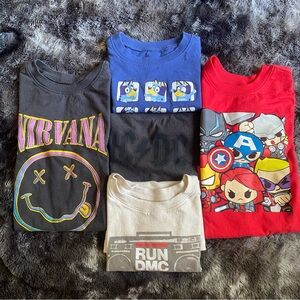 Lot of 5 5T Graphic T-Shirts